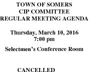 Icon of 20160310 CIP Agenda Cancelled